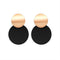 New Korean Statement Round Earrings For Women Geometric Dorado Shell Fluff Dangle Drop Earrings Brincos 2020 Fashion Jewelry C