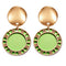 New Korean Statement Round Earrings For Women Geometric Dorado Shell Fluff Dangle Drop Earrings Brincos 2020 Fashion Jewelry G