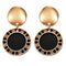 New Korean Statement Round Earrings For Women Geometric Dorado Shell Fluff Dangle Drop Earrings Brincos 2020 Fashion Jewelry H