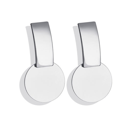 Aretes Colgantes Geométricos Dorados con Concha - Diseño Coreano Moderno - Image 14