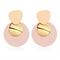 New Korean Statement Round Earrings For Women Geometric Dorado Shell Fluff Dangle Drop Earrings Brincos 2020 Fashion Jewelry S