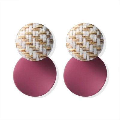Aretes Colgantes Geométricos Dorados con Concha - Diseño Coreano Moderno - Image 20