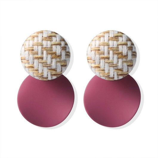 Aretes Colgantes Geométricos Dorados con Concha - Diseño Coreano Moderno - Image 20