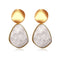 New Korean Statement Round Earrings For Women Geometric Dorado Shell Fluff Dangle Drop Earrings Brincos 2020 Fashion Jewelry W