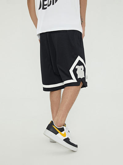 Pantalones de Baloncesto con Malla Doble Capa y Bordado - Image 9
