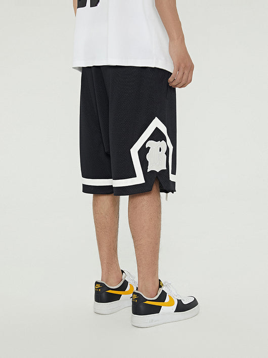 Pantalones de Baloncesto con Malla Doble Capa y Bordado - Image 10