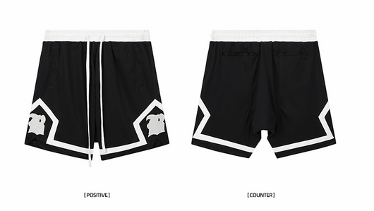 Pantalones de Baloncesto con Malla Doble Capa y Bordado - Image 8