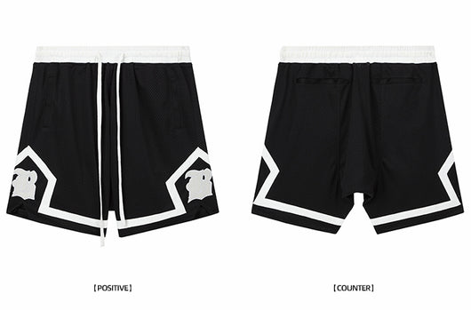 Pantalones de Baloncesto con Malla Doble Capa y Bordado - Image 6