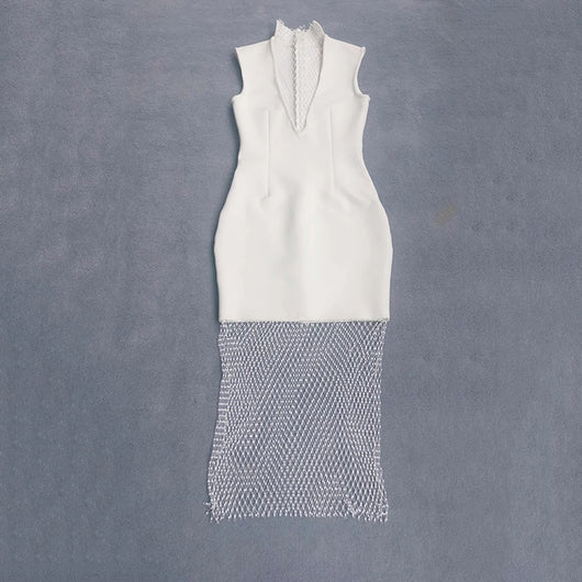 Blusa de Malla Transparente con Cuello Alzado y Escote Profundo - Image 19