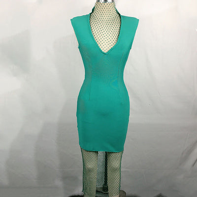 Blusa de Malla Transparente con Cuello Alzado y Escote Profundo - Image 6