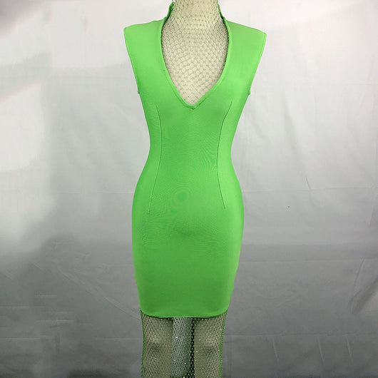Blusa de Malla Transparente con Cuello Alzado y Escote Profundo - Image 5
