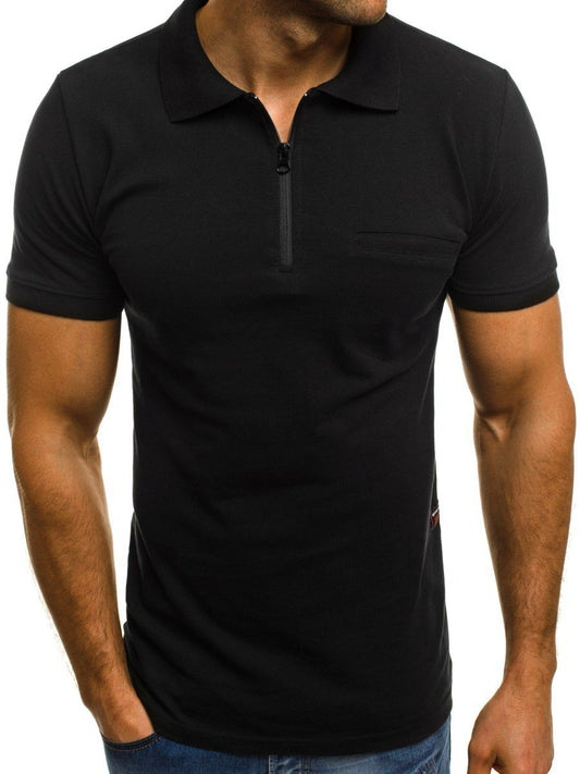 Playera Casual Manga Corta con Solapa para Hombre