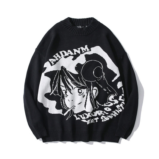 Suéter Oversized Otoño Unisex - Pullover Street Wear Manga Larga - Image 2
