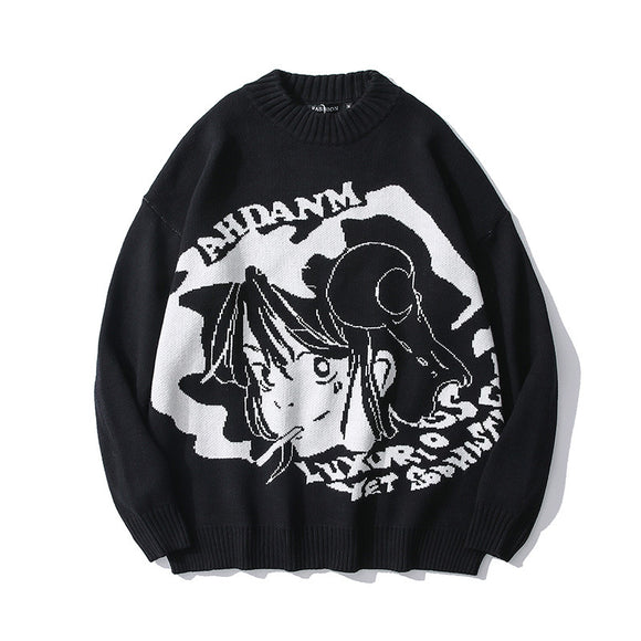 Suéter Oversized Otoño Unisex - Pullover Street Wear Manga Larga