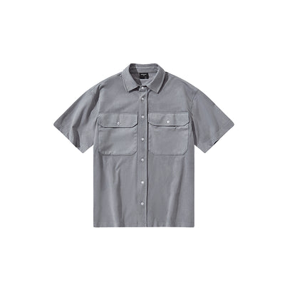 Camisa Suave de Gamuza con Bolsillos - Diseño Minimalista y Cómodo - Image 12