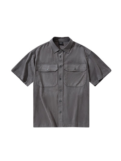 Camisa Suave de Gamuza con Bolsillos - Diseño Minimalista y Cómodo - Image 5