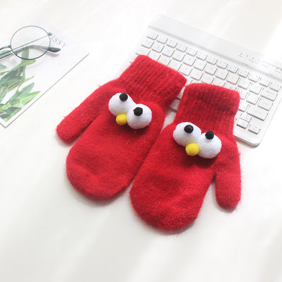 Guantes Infantiles con Orejas de Conejo y Ojos Grandes para Niños y Niñas - Image 6