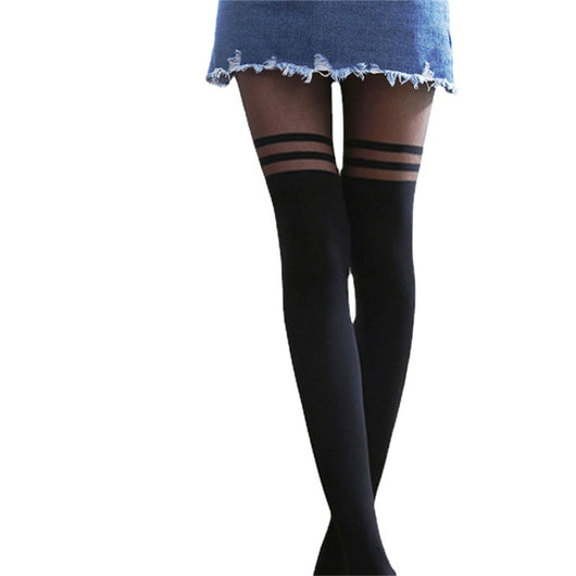 Ligas Transparentes Negras para Mujer - Diseño Tentador - Image 5