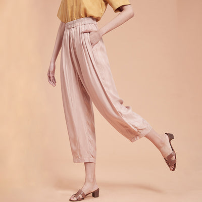 Pantalón Cropped Ancho con Drapeado Elegante - Image 9
