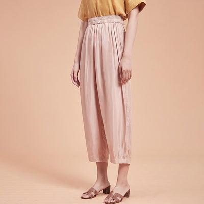 Pantalón Cropped Ancho con Drapeado Elegante - Image 5