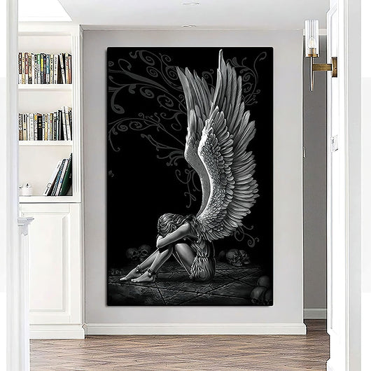 Póster Ángel Sentado con Alas - Cuadro Decorativo para Sala de Estar - Image 7