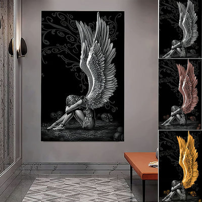 Póster Ángel Sentado con Alas - Cuadro Decorativo para Sala de Estar - Image 5