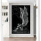 Póster Ángel Sentado con Alas - Cuadro Decorativo para Sala de Estar