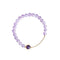 Pulsera de Amatista Lavanda Natural - Diseño Circular Elegante