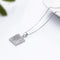 Collar de Plata 925 con Circonita Micro-incrustada y Cadena de Caja
