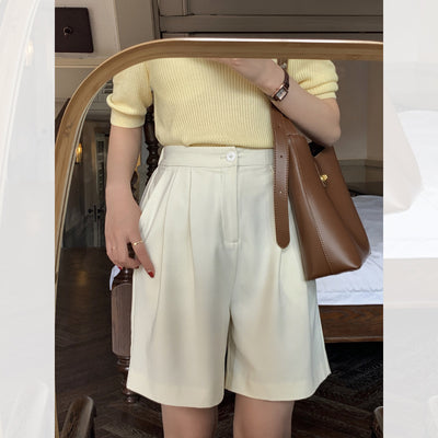 Shorts Negros Talle Alto Estilo Coreano - Image 9