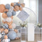 Set de Globos Macaron Naranja y Gris para Bodas y Eventos