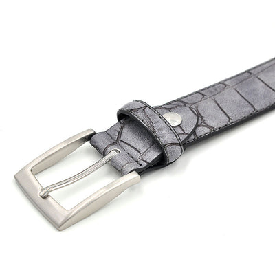 Cinturón de Cuero Dividido para Hombre - Diseño Lujo con Patrón Exclusivo - Image 8