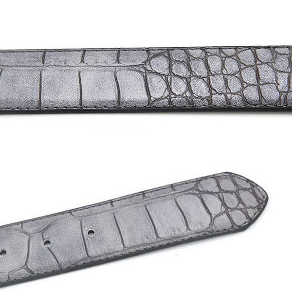 Cinturón de Cuero Dividido para Hombre - Diseño Lujo con Patrón Exclusivo