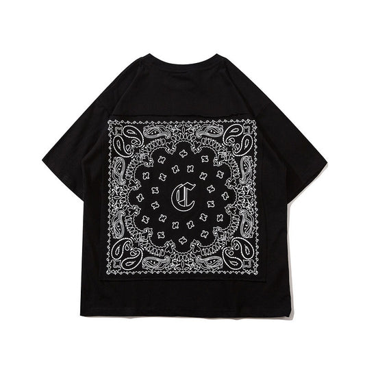 Camiseta Hip-hop Suelta de Manga Corta Unisex