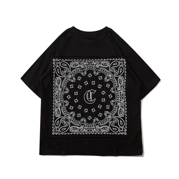Camiseta Hip-hop Suelta de Manga Corta Unisex