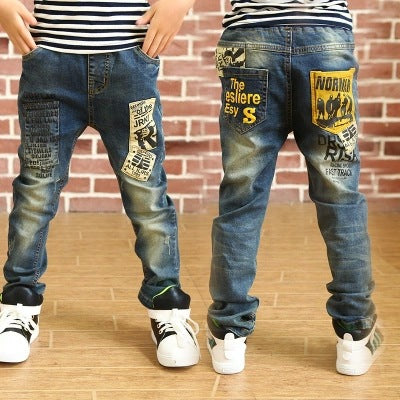 Pantalones de Mezclilla para Niños - Primavera y Otoño