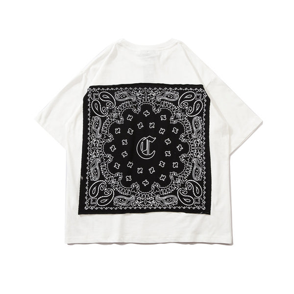 Camiseta Hip-hop Suelta de Manga Corta Unisex