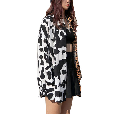 Camisa Estampado Leopardo con Bloques de Color - Image 3
