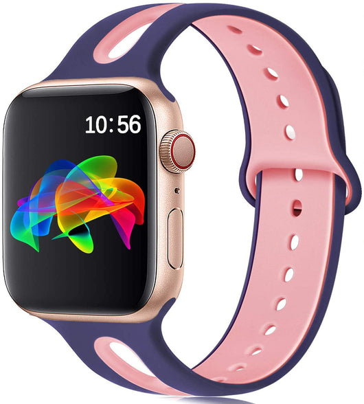 Correa de Silicona Compatible con Apple Watch - 6 Orificios Resistente - Image 26