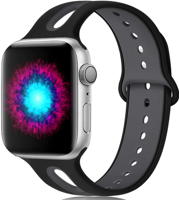 Correa de Silicona Compatible con Apple Watch - 6 Orificios Resistente