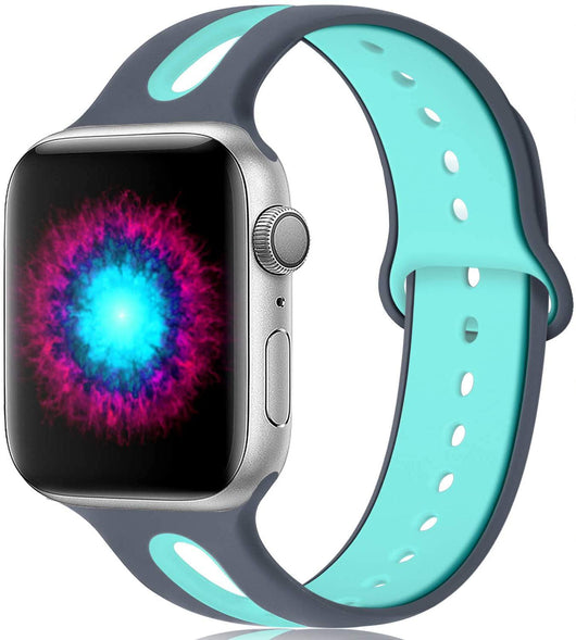 Correa de Silicona Compatible con Apple Watch - 6 Orificios Resistente - Image 4