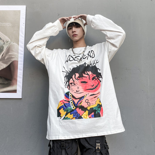 Playera de Manga Larga con Estampado de Personaje Cartoon - Estilo Urban para Hombre - Image 18