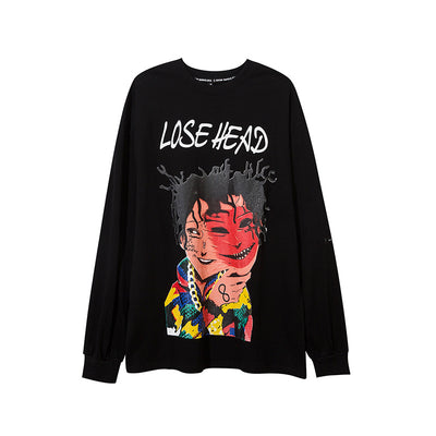 Playera de Manga Larga con Estampado de Personaje Cartoon - Estilo Urban para Hombre - Image 17