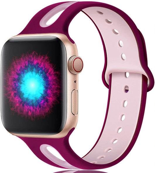 Correa de Silicona Compatible con Apple Watch - 6 Orificios Resistente - Image 18