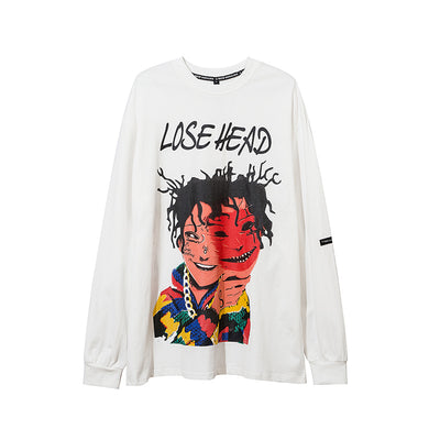 Playera de Manga Larga con Estampado de Personaje Cartoon - Estilo Urban para Hombre - Image 8