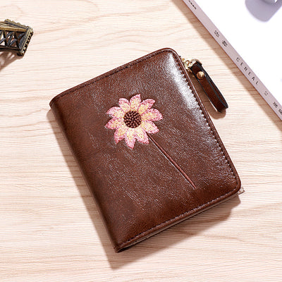 Billetera Compacta para Mujer con Cierre y Monedero Integrado - Image 7