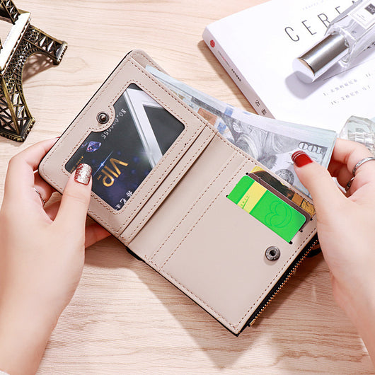 Billetera Compacta para Mujer con Cierre y Monedero Integrado - Image 8