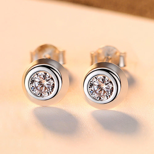 Aretes de Circón Estilo Japonés y Coreano - Diseño Minimalista - Image 4