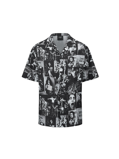 Playera Manga Corta Estampado Blanco y Negro Total - Image 9