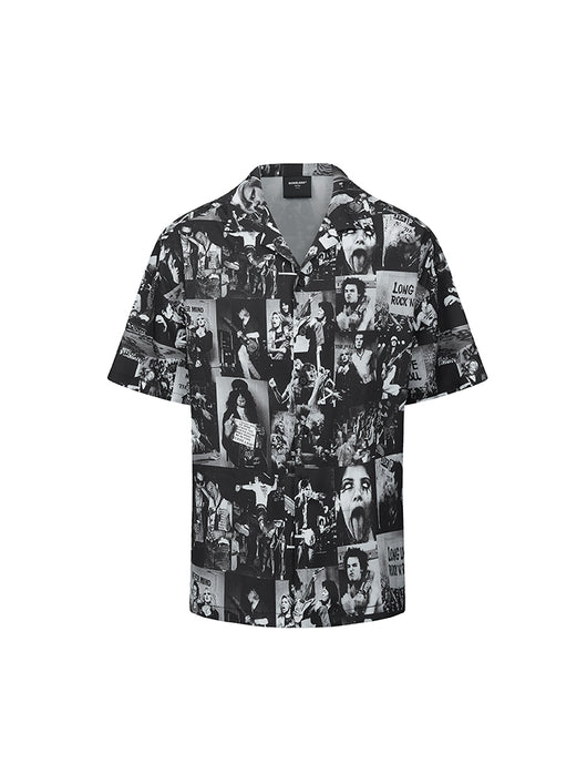 Playera Manga Corta Estampado Blanco y Negro Total - Image 5